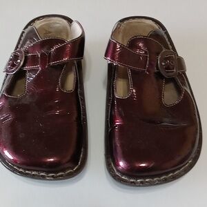 Womens Alegria Patent Leather Mules